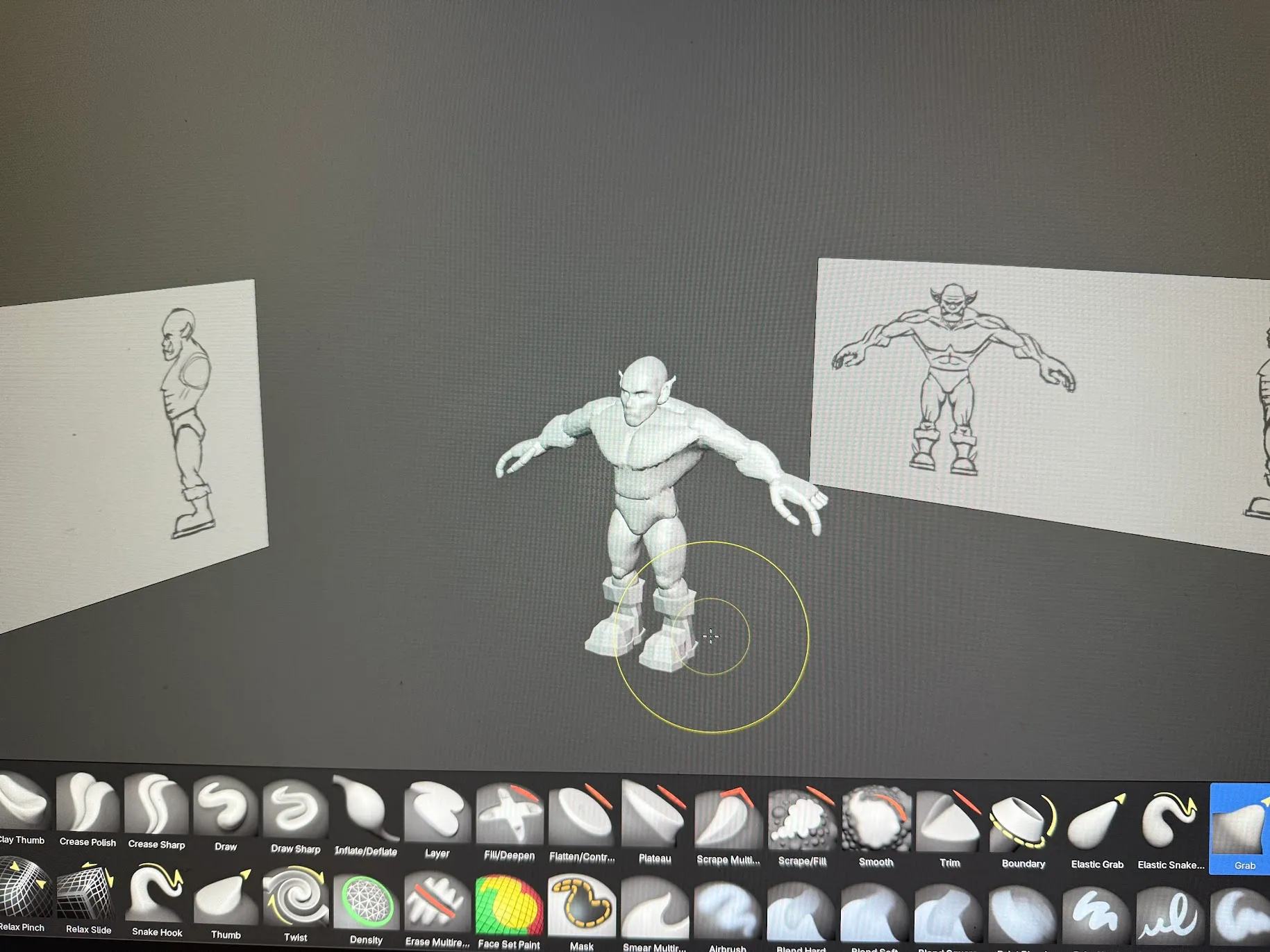 Sculpting with reference images