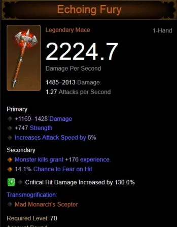 Echoing Fury Mace