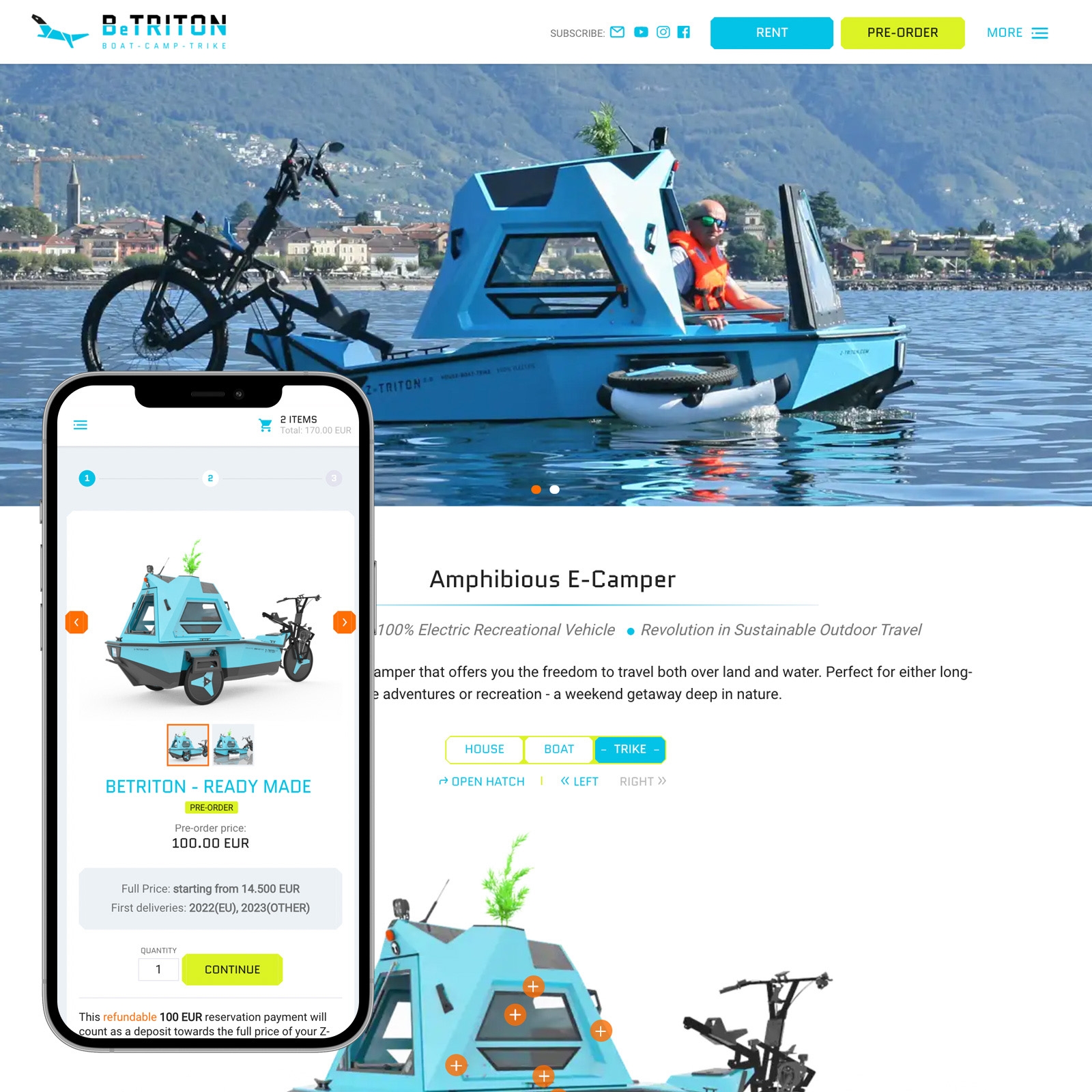 From sketch to Ecommerce, and Landing page