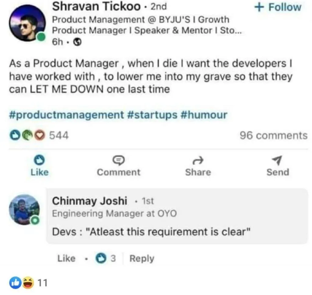 At least the requirements are clear