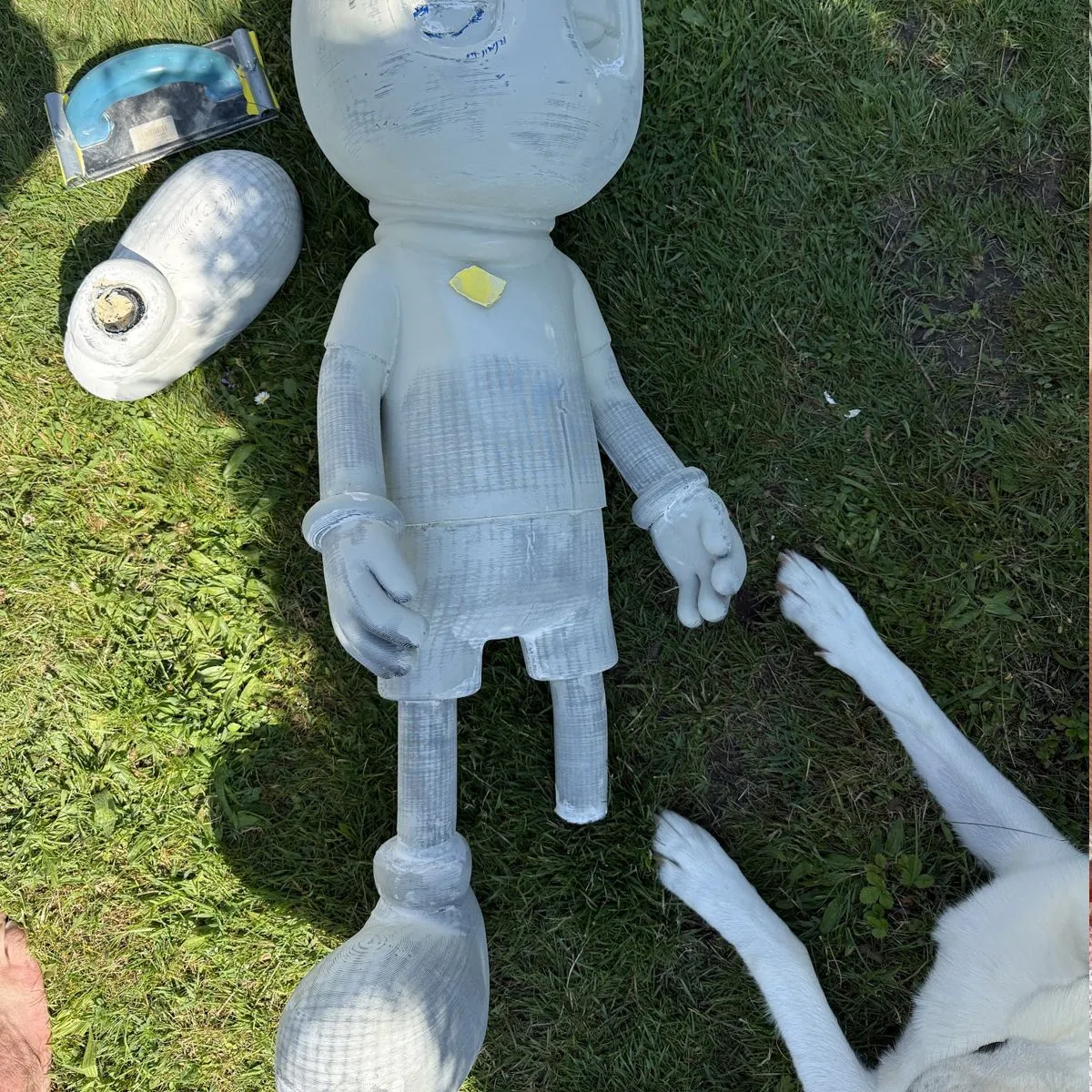 Screw leg accident